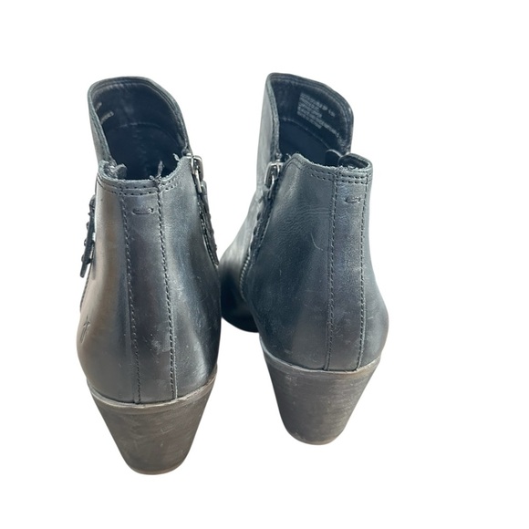 Frye Judith Double zip ankle Boot in Black 9.5 Bootie - Picture 5 of 8